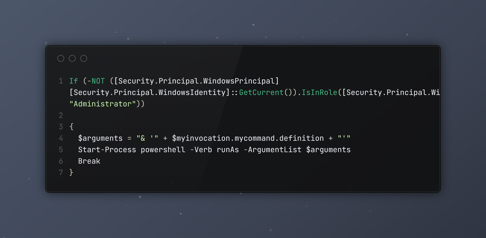 Self-elevating PowerShell and batch scripts concept visual.