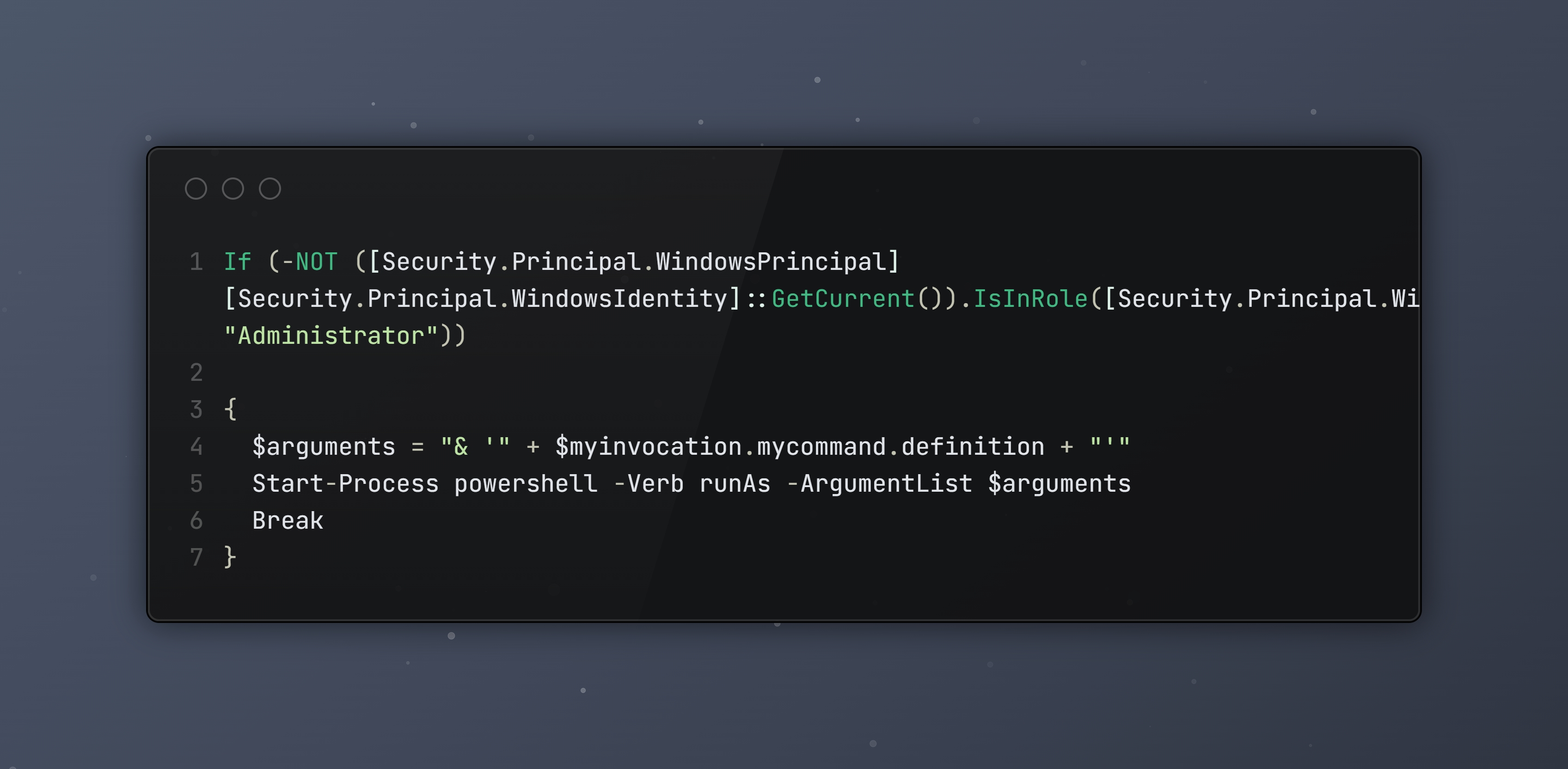 Self-elevating PowerShell and batch scripts concept visual.